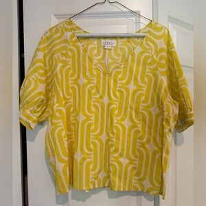 Velvet yellow blouse